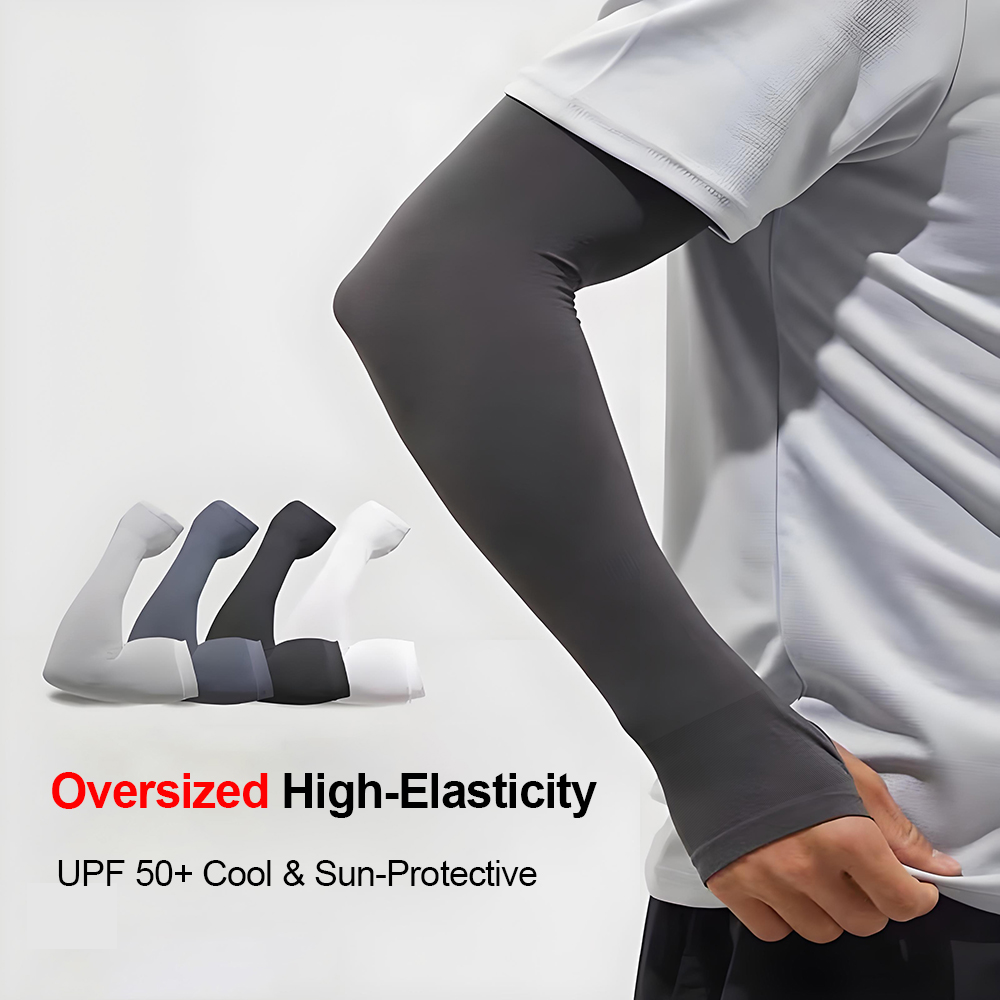 Outdoor Sport Gear - Plus Size Men's Arm Sleeves Cycling