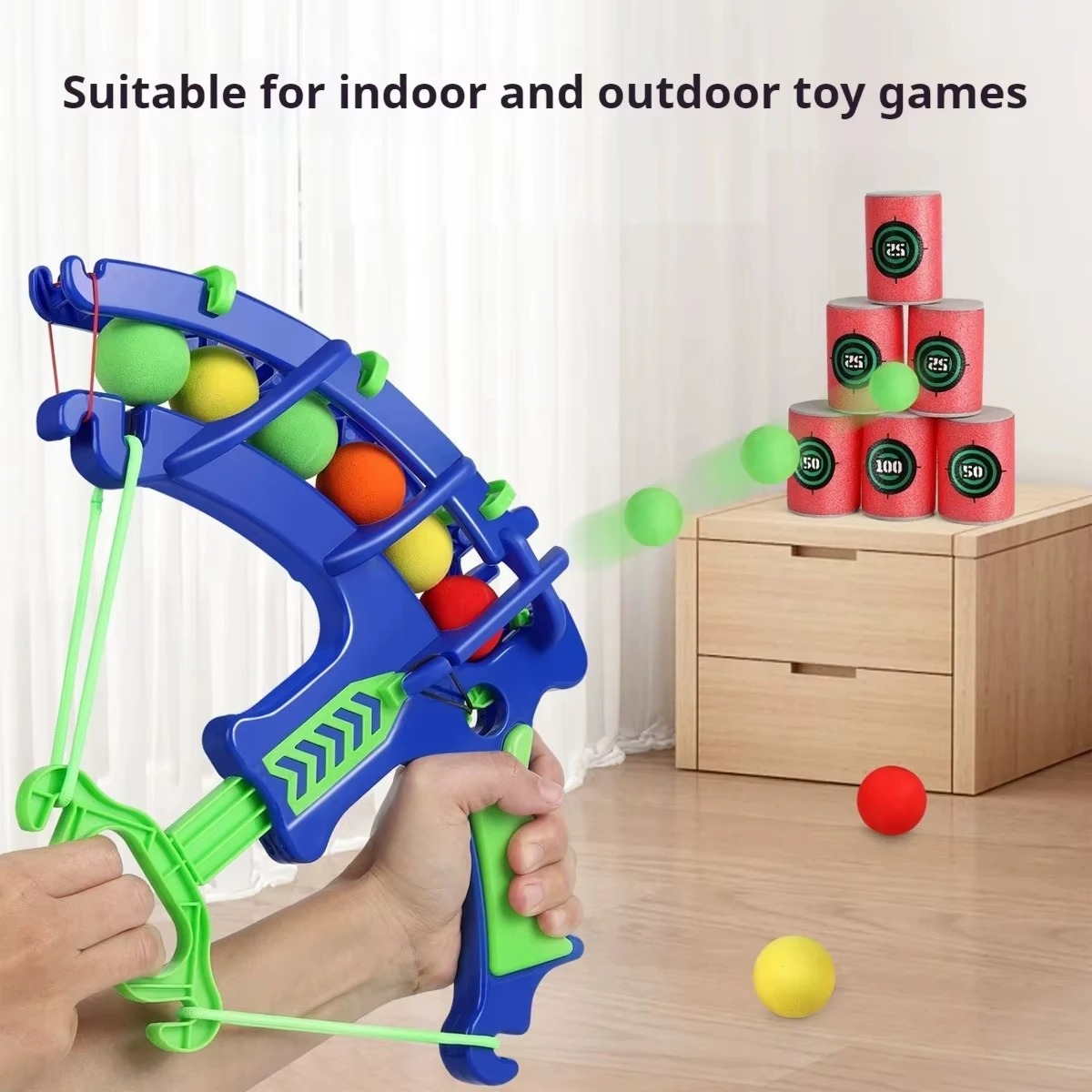 Outdoor Sport For Kids - Throw Sport Slingshot Target Bubble Gun