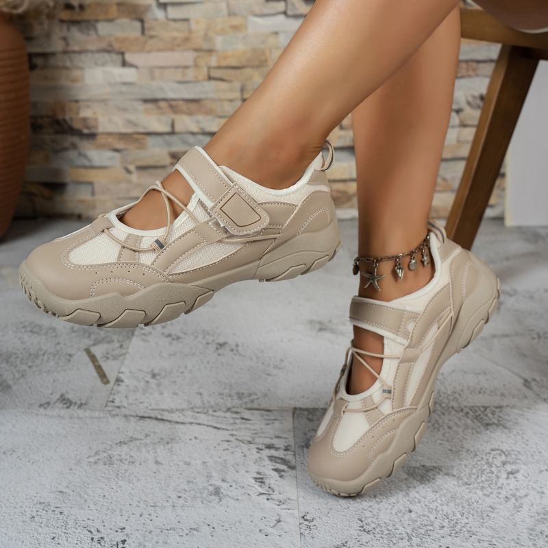 Outdoor Sport With Sticks - Ladies Mesh Mary Jane Hiking Sneakers