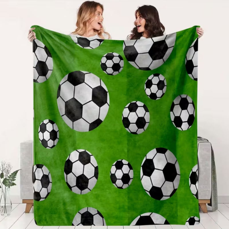 Outdoor Sport Background - Retro Black White Football Green Background