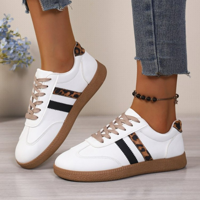 Outdoor Sports Shoes - Women's Lace Up Fashion Casual White