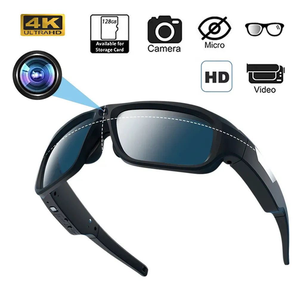 4K HD Smart Glasses Camera Min - Outdoor Sport Gear 评论和价格