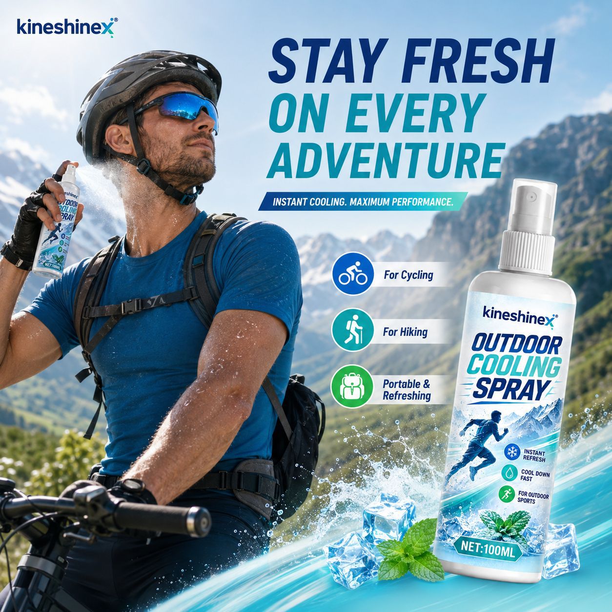 Outdoor Cooling Spray 100ml–In - Outdoor Sport Gear 评论和价格