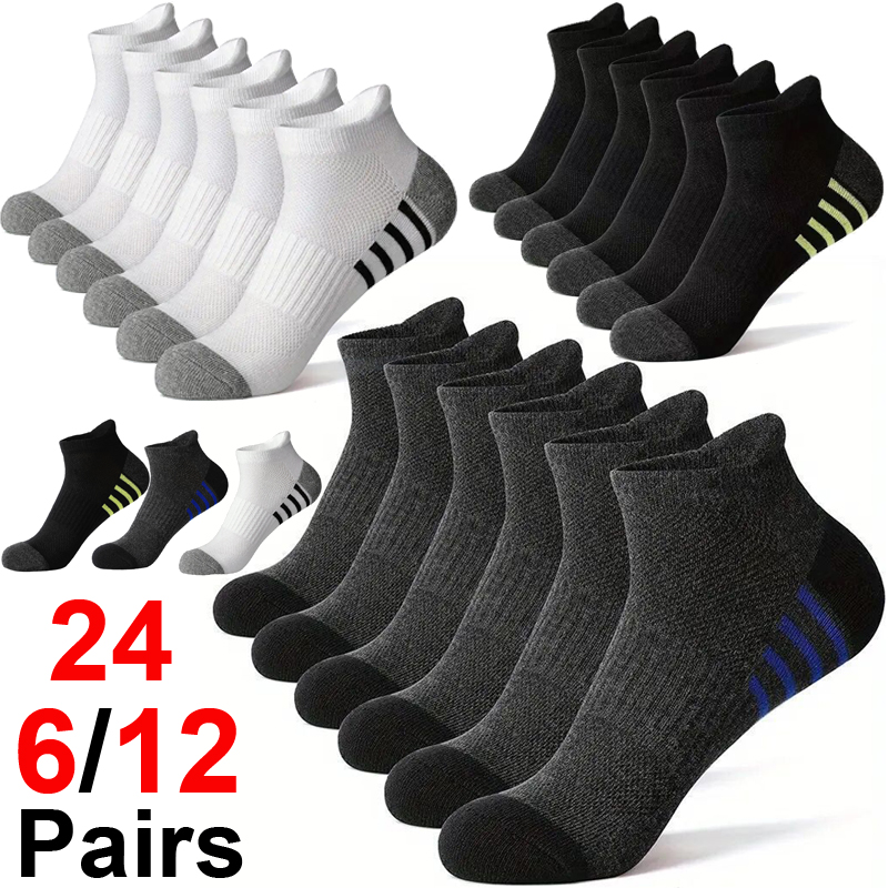 6/12/24Pairs Men's Sports Sock - Outdoor Sports Activities 评论和价格
