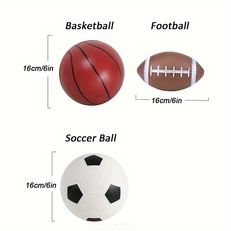 3 PCS 6-Inch Diameter Soccer B - Outdoor Sport An 评论和价格