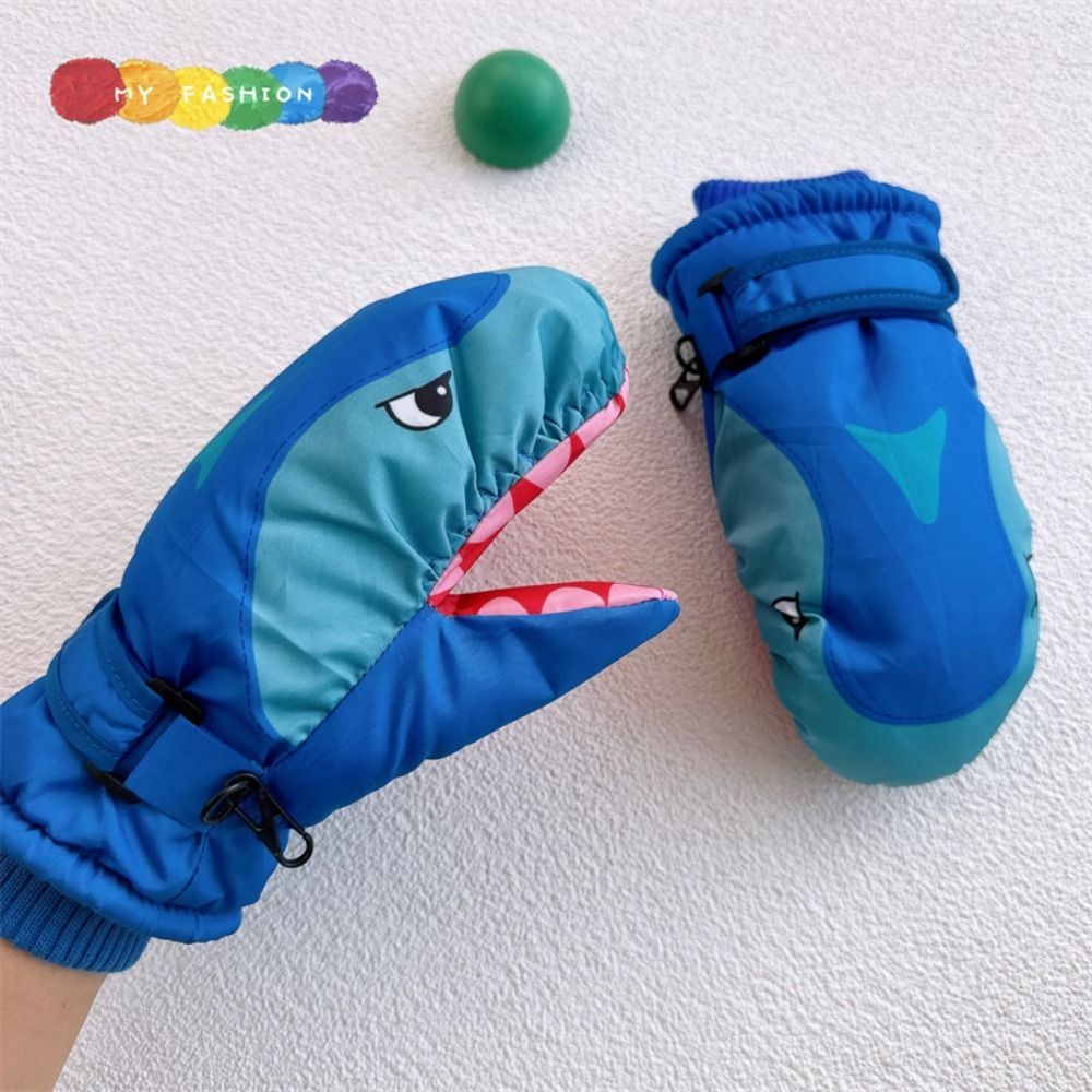 Cartoon Children Ski Gloves Sh - Outdoor Sport For Kids 评论和价格