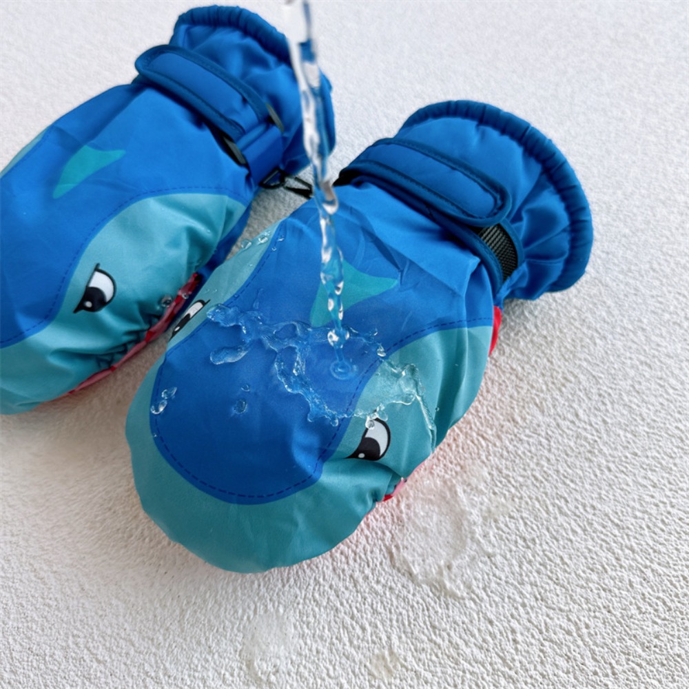 Cartoon Children Ski Gloves Sh - Outdoor Sport For Kids 评论和价格