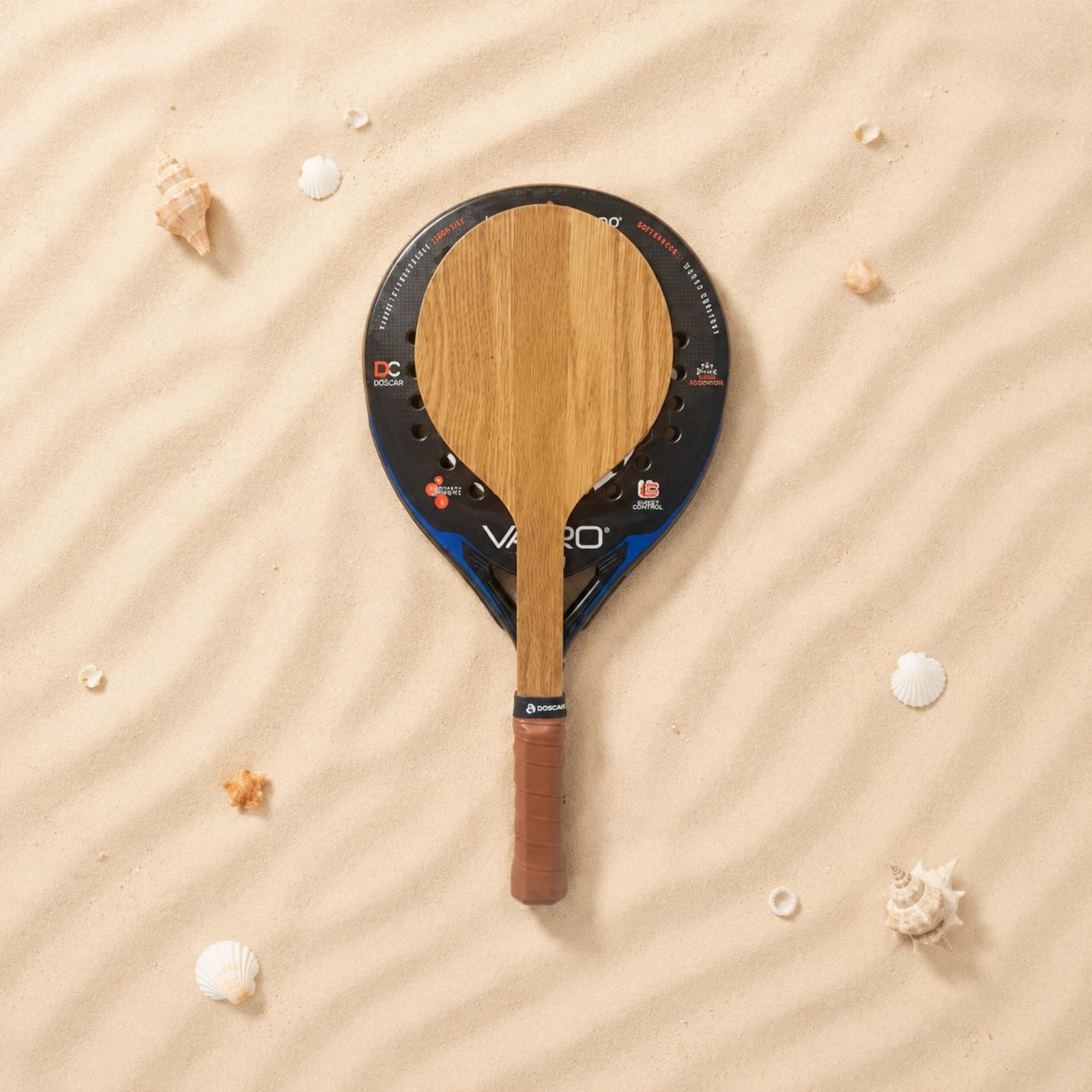 Wood Beach Tennis Racket Beach - Outdoor Sports Accessories 评论和价格