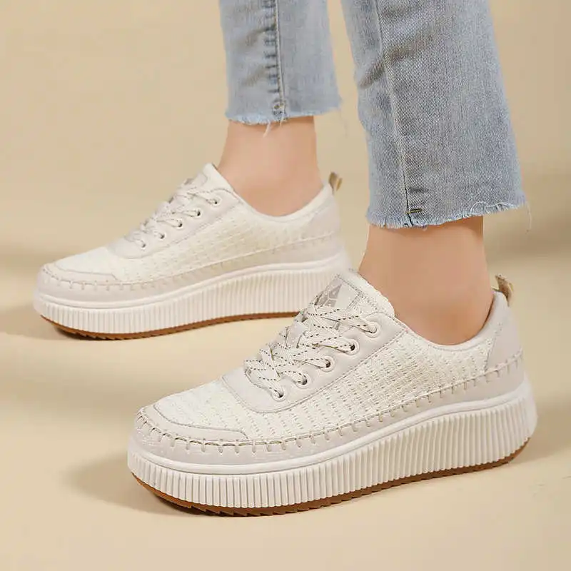 Brown Shoes Woman Flats Autumn - Outdoor Sport An 评论和价格