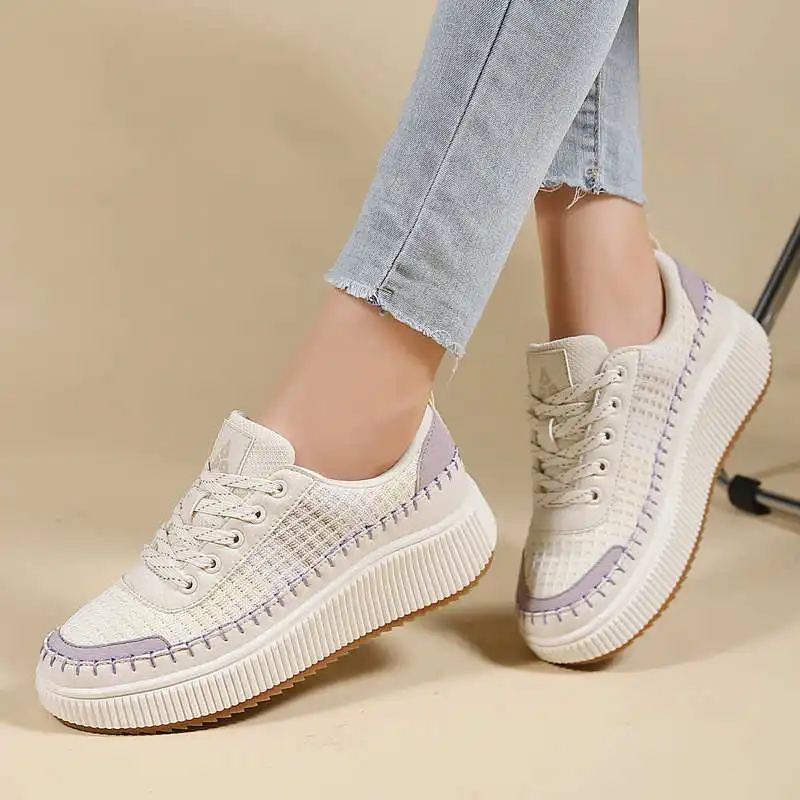 Brown Shoes Woman Flats Autumn - Outdoor Sport An 评论和价格