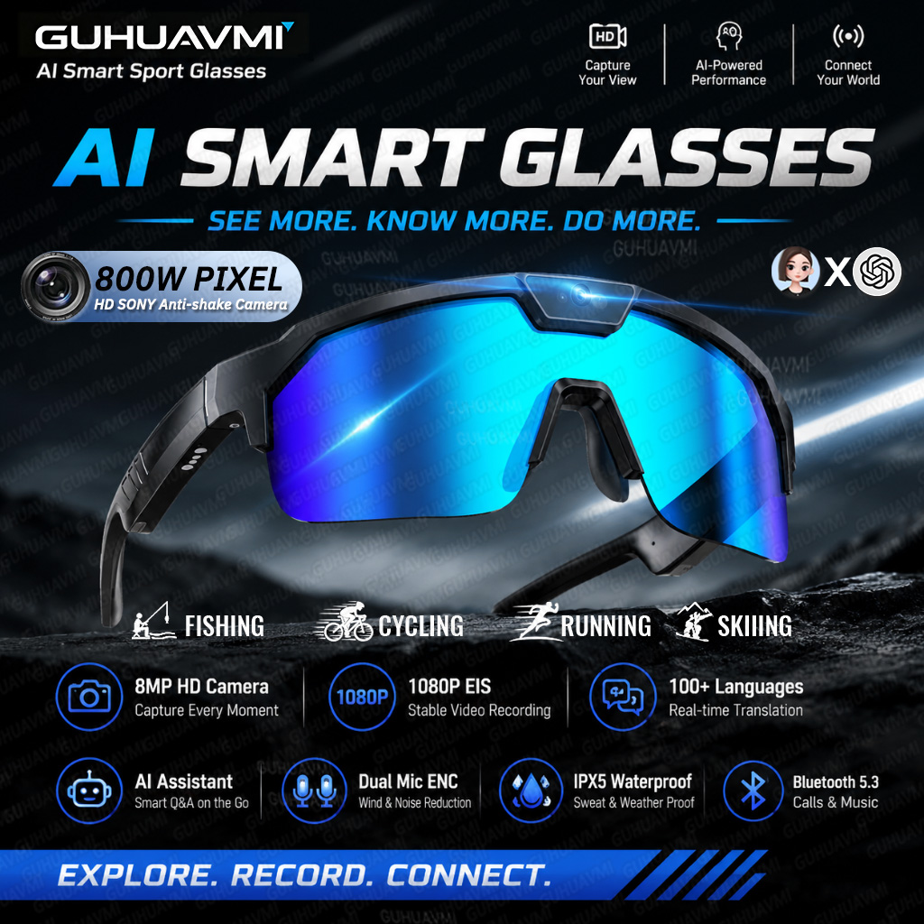 New AI Smart Glasses For Outdo - Outdoor Sport Gear 评论和价格