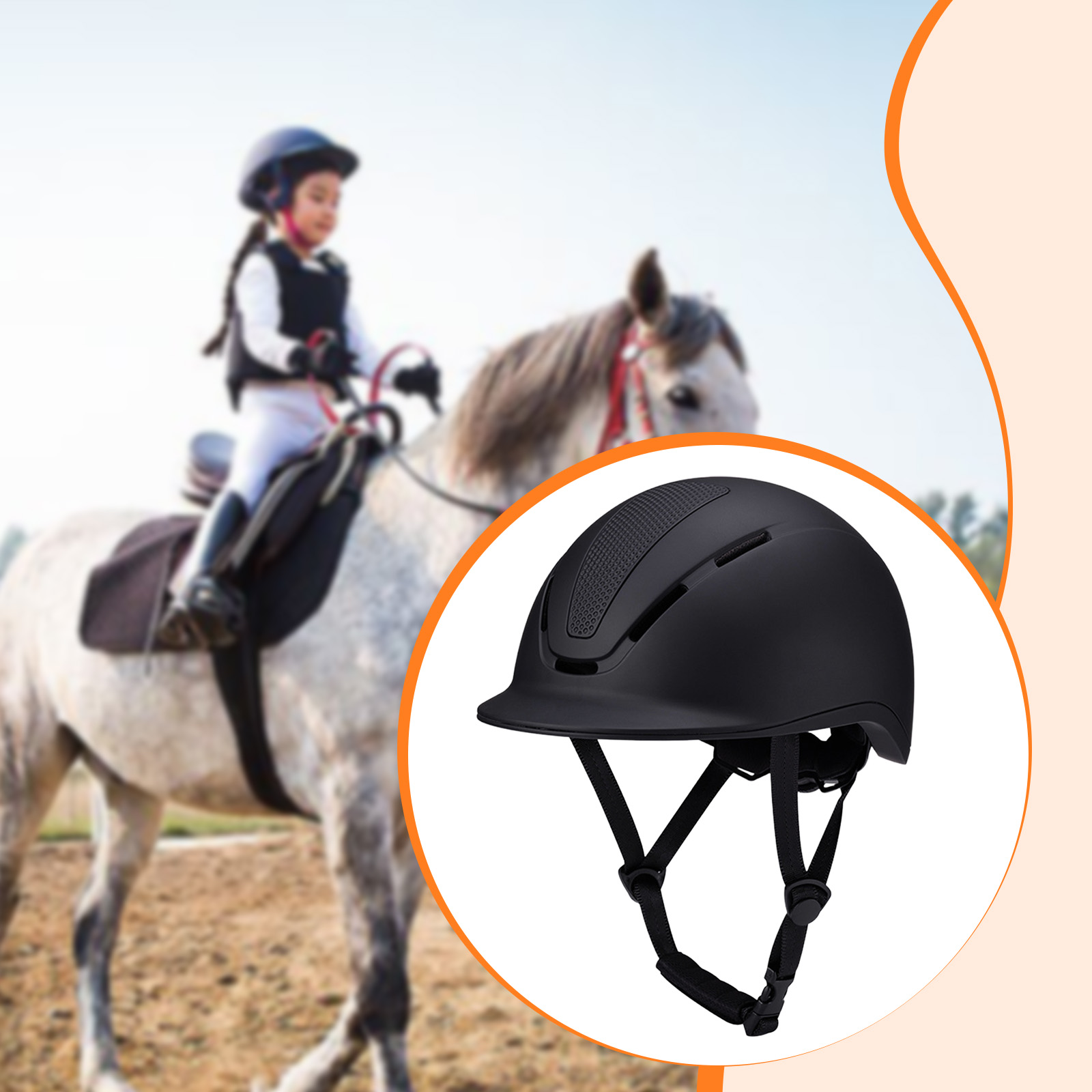 Adjustable Equestrian Helmet w - Equestrian Helmet 评论和价格