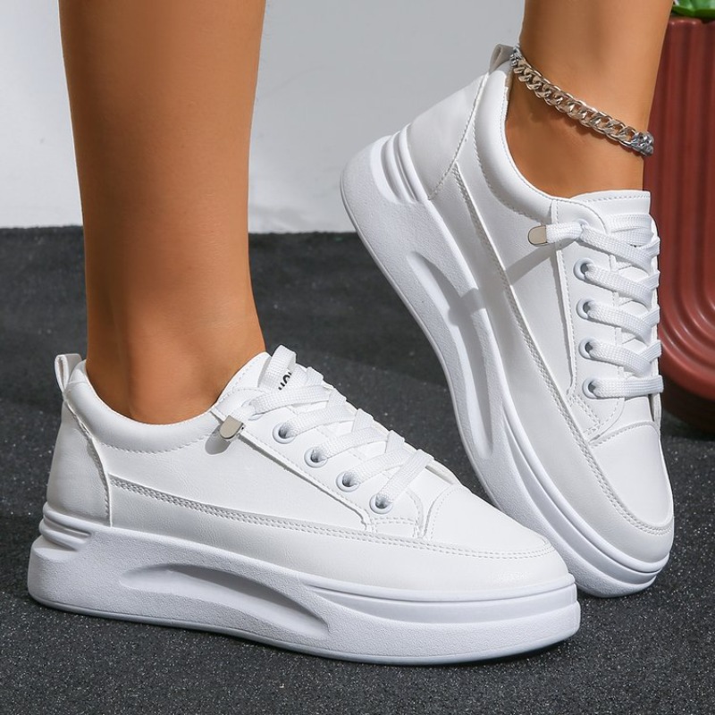 Women White Sneakers Autumn La - Outdoor Sport Leisure 评论和价格