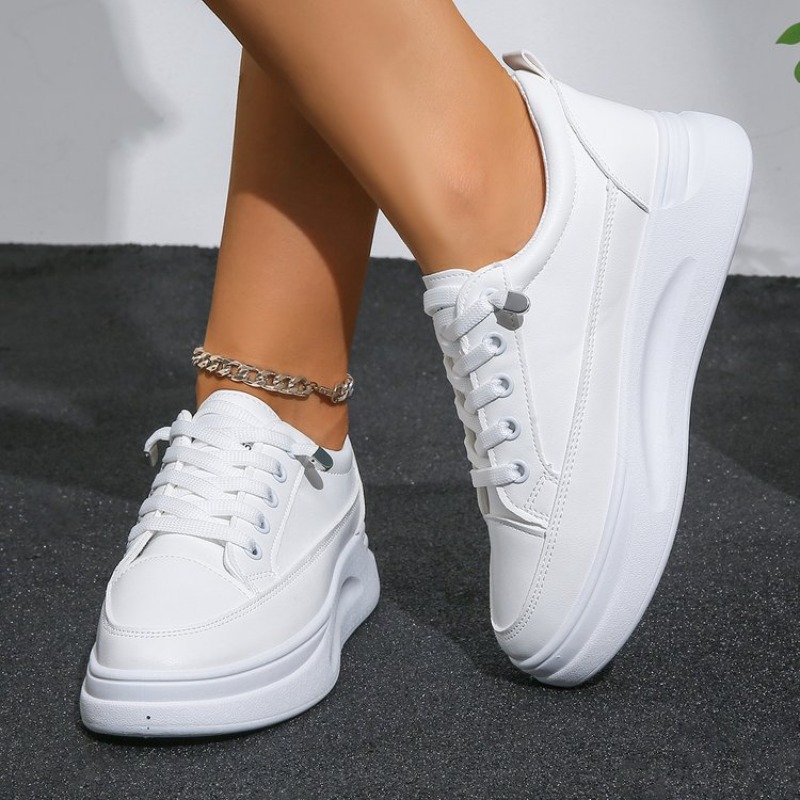 Women White Sneakers Autumn La - Outdoor Sport Leisure 评论和价格