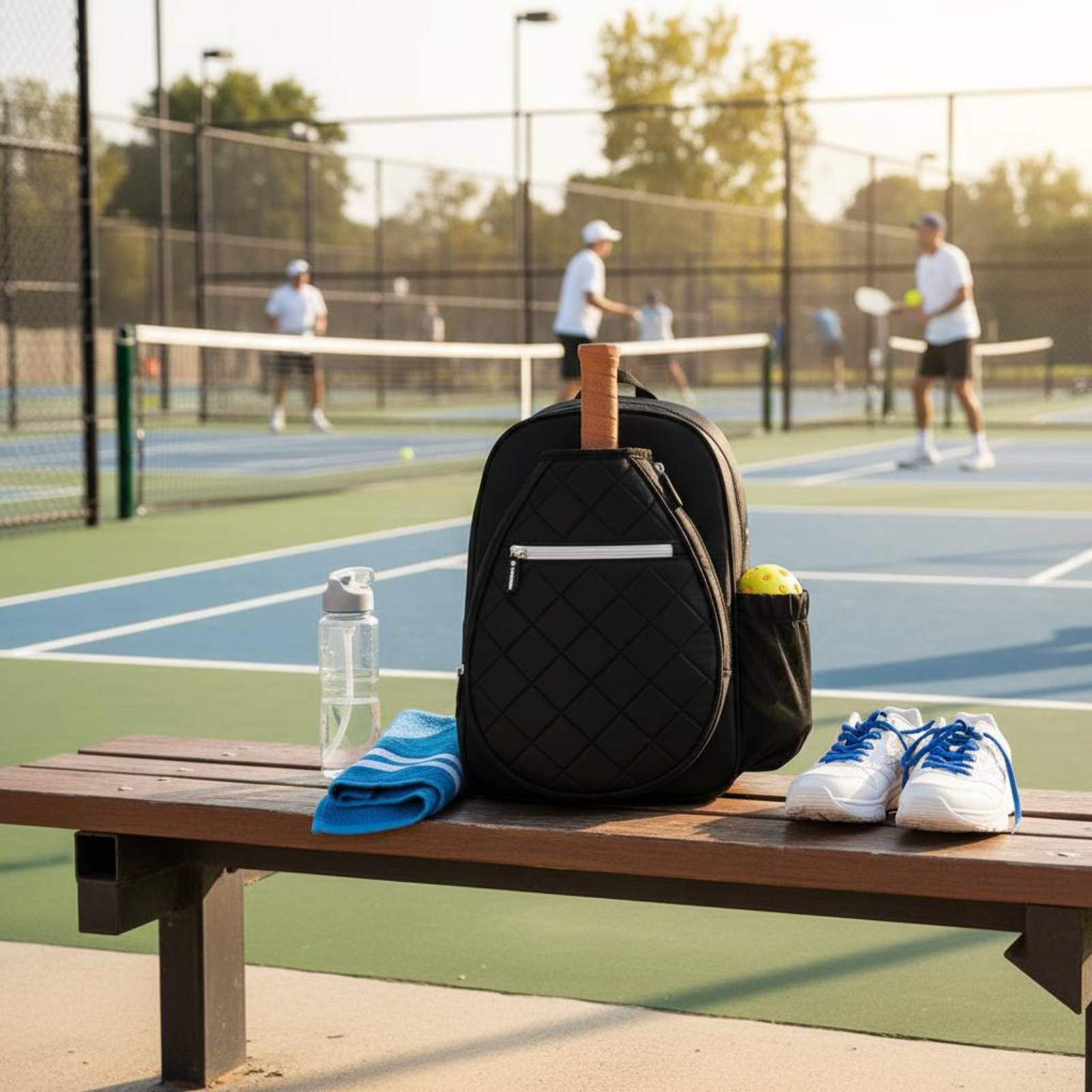Quilted Pickleball Backpack Li - Outdoor Sports Shoes 评论和价格