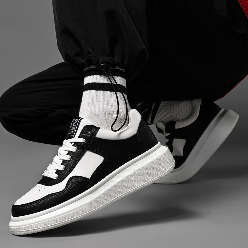 Luxury Leather Elevator Shoes  - Outdoor Sport With Sticks 评论和价格